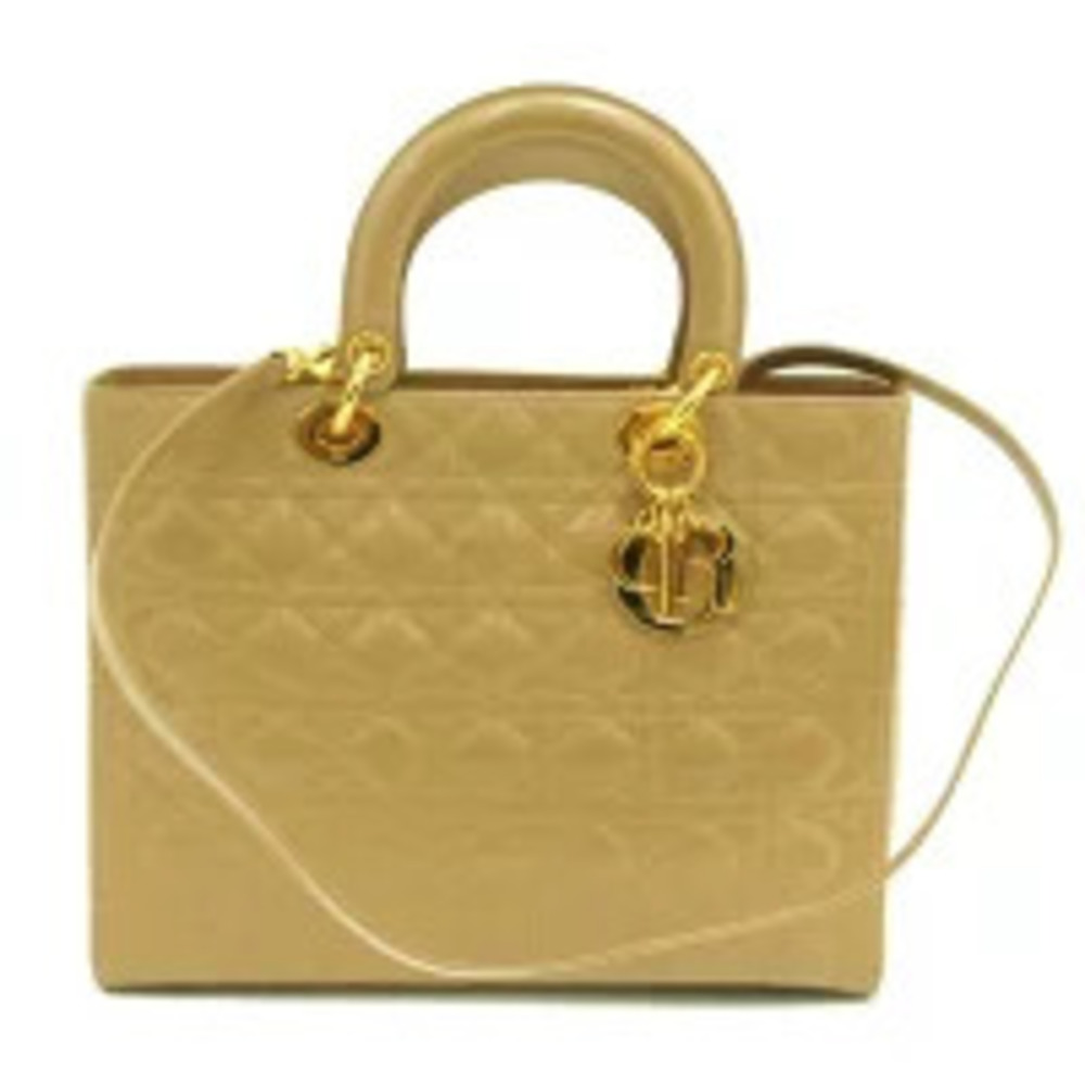 Dior Lady Cannage Tote Bag Beige